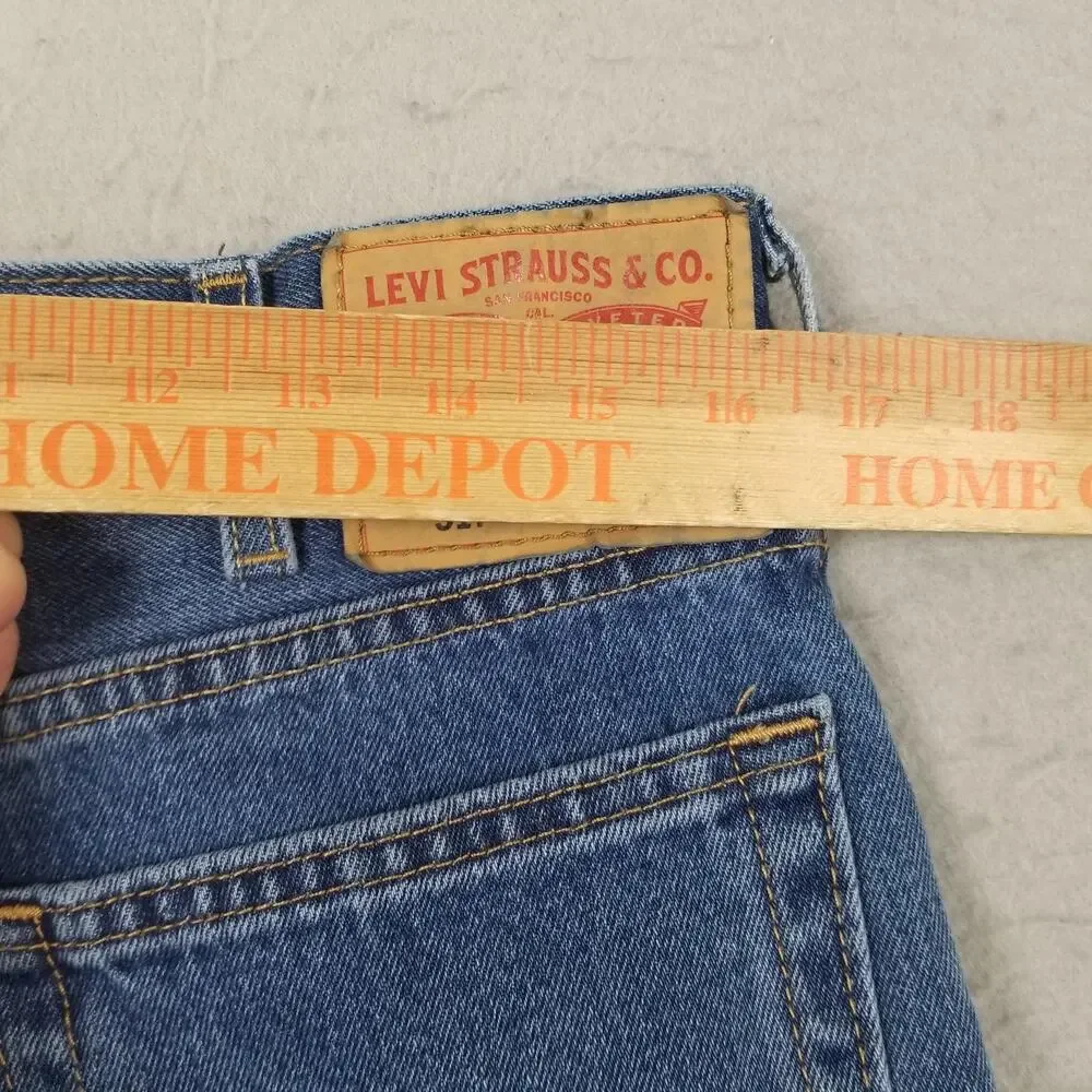Levis 517 Jeans Mens 34x30 Blue Medium‎ Wash Bootcut 100% Cotton Denim Casual